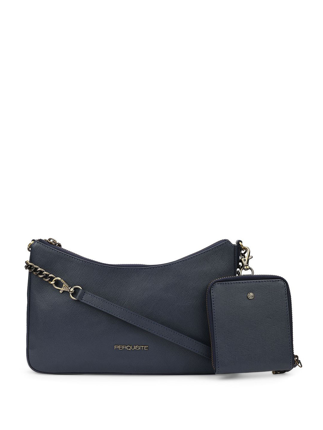

PERQUISITE STEPHANIE Range Immri Navy One Size Soft Shoulder Bag, Navy blue