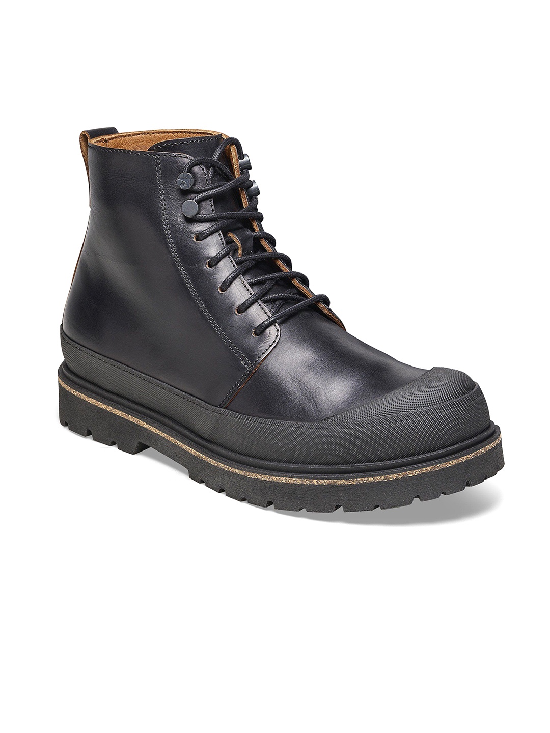 

Birkenstock Prescott Men Regular Width Leather Casual Desert Boots, Black