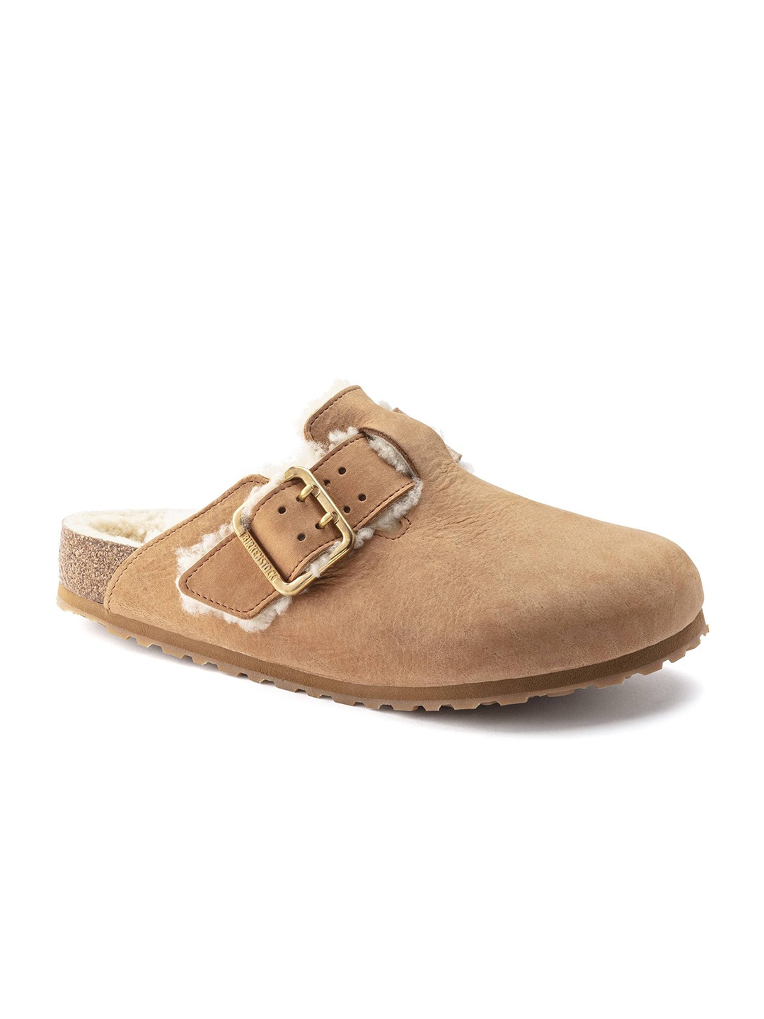 

Birkenstock Boston Bold Shearling Men Regular Width Clogs, Brown