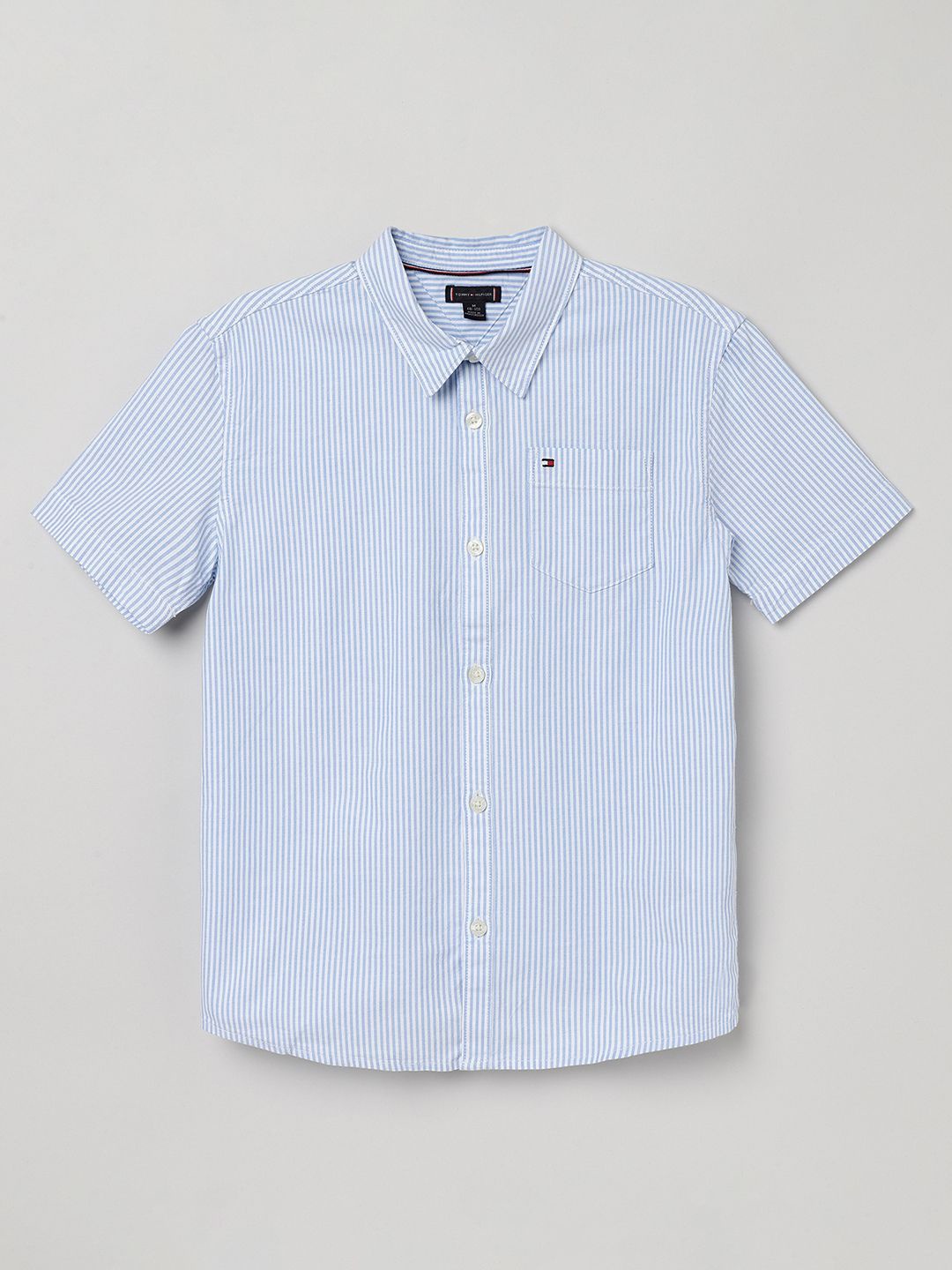 

Tommy Hilfiger Boys Opaque Striped Casual Shirt, White