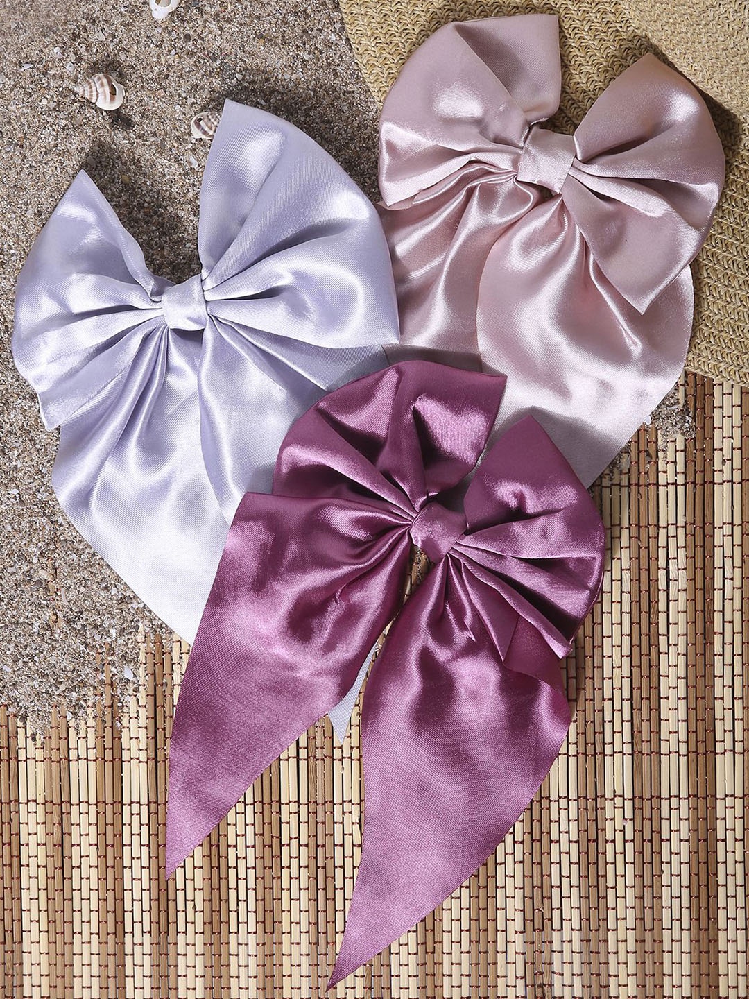 

Arendelle Women Set of 3 Alligator Hair Clip, Pink