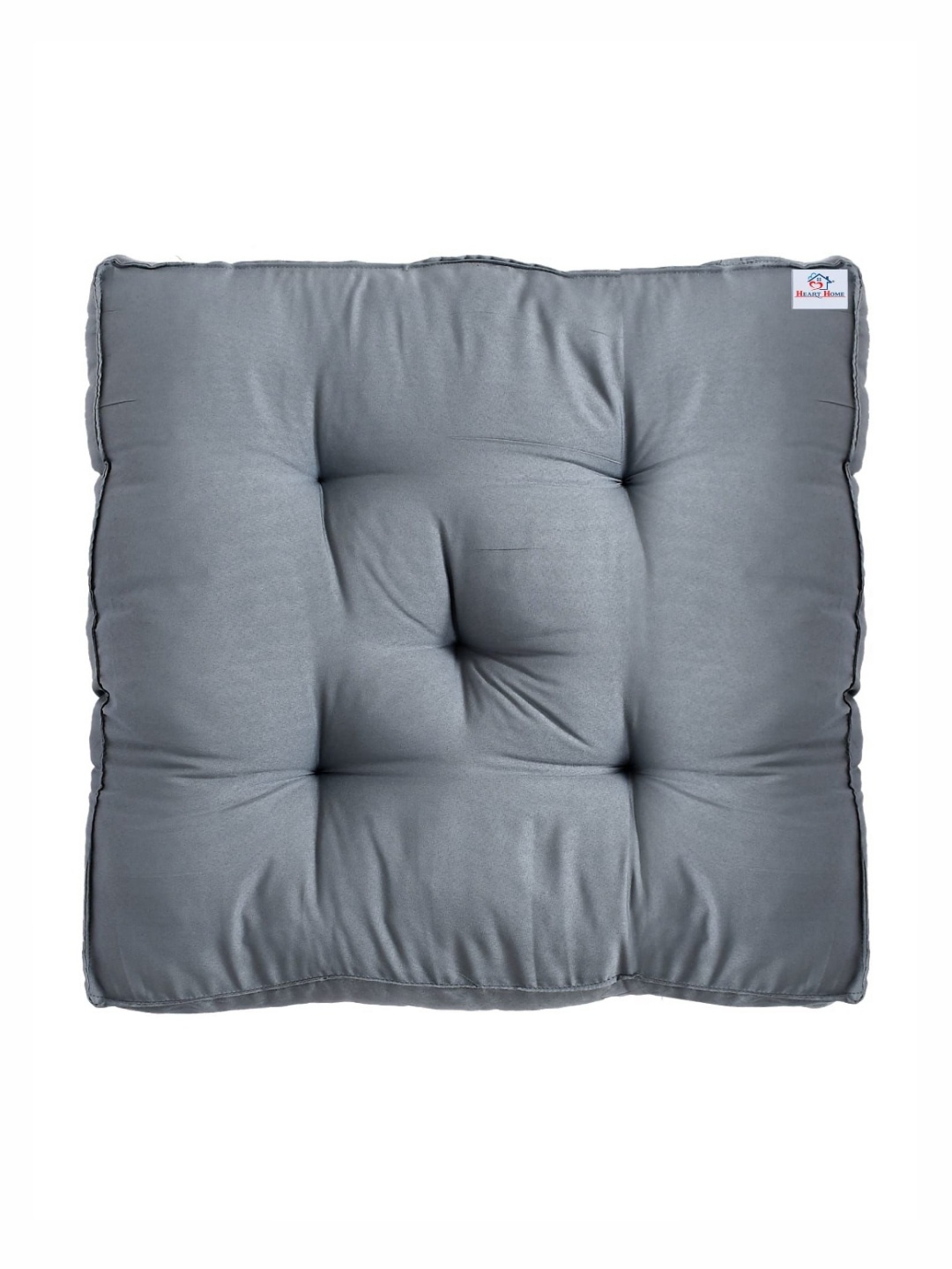 

Kuber Industries Grey Microfiber Comfortable Chair Cushion