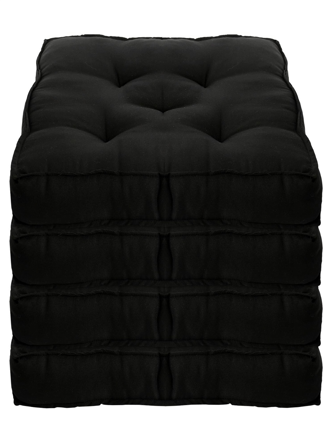 

Kuber Industries Set Of 4 Black Microfiber Cushions