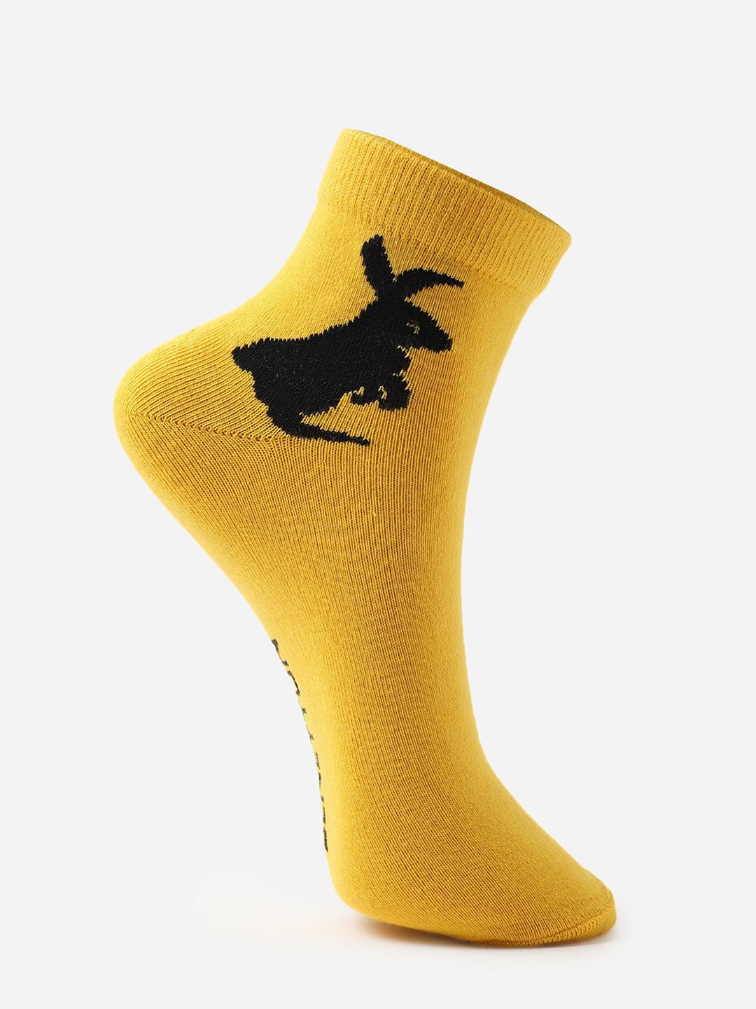 

United Colors of Benetton Kid Self Design Ankle-Length Socks, Yellow