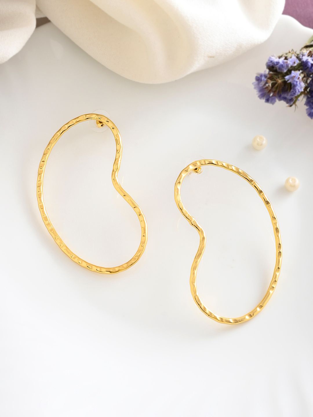 

Silvermerc Designs Geometric Hoop Earrings, Gold