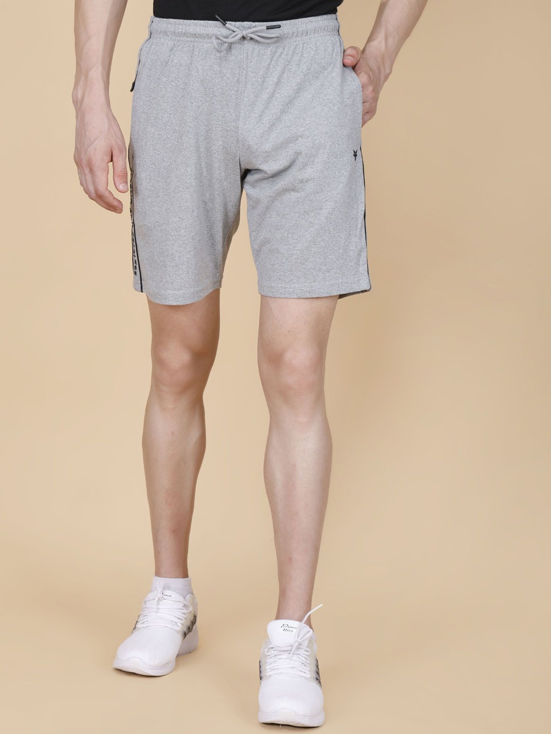 

STARFOX Men Mid-Rise Cotton Outdoor Shorts, Grey