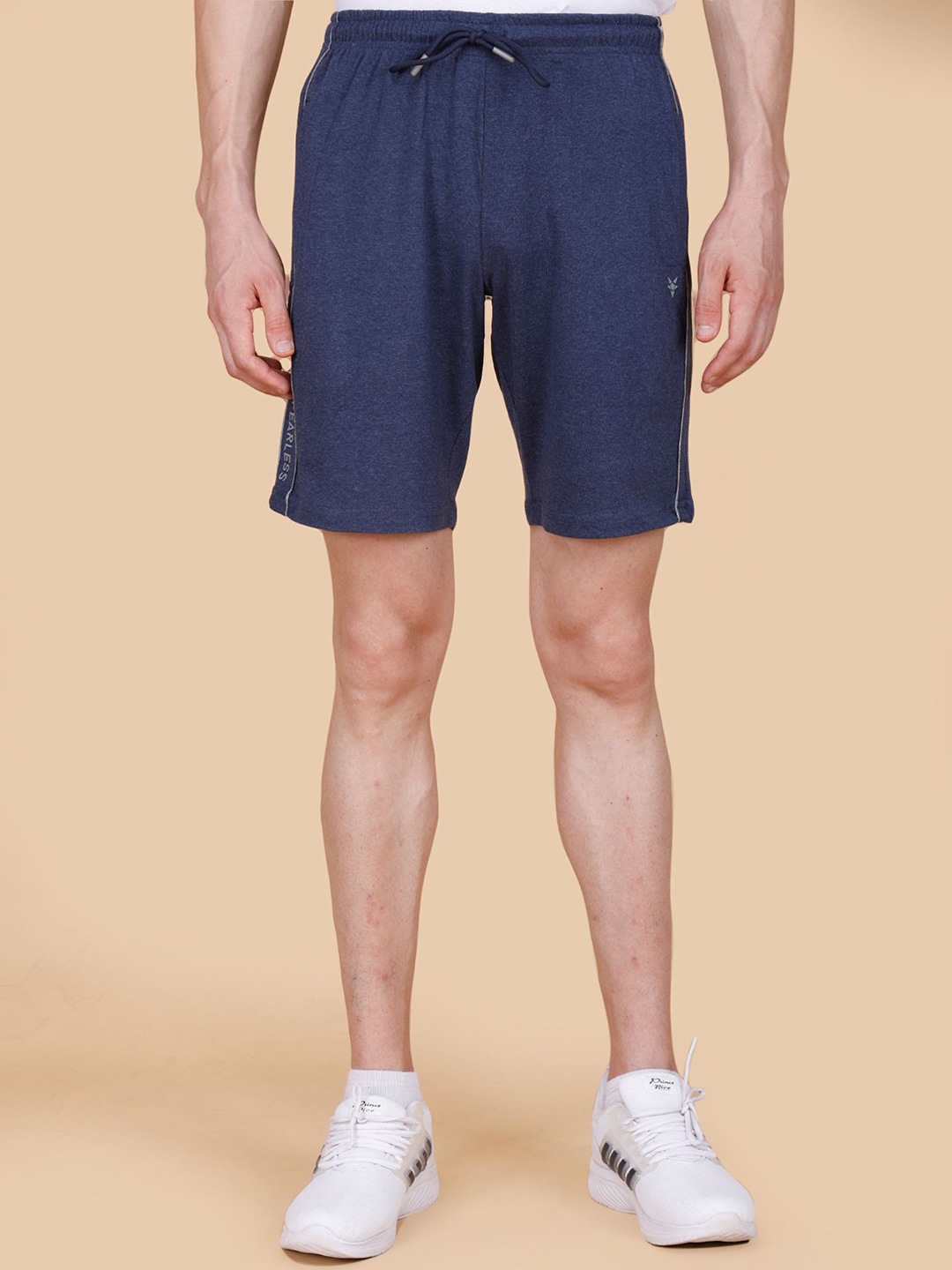 

STARFOX Men Mid-Rise Cotton Outdoor Shorts, Navy blue