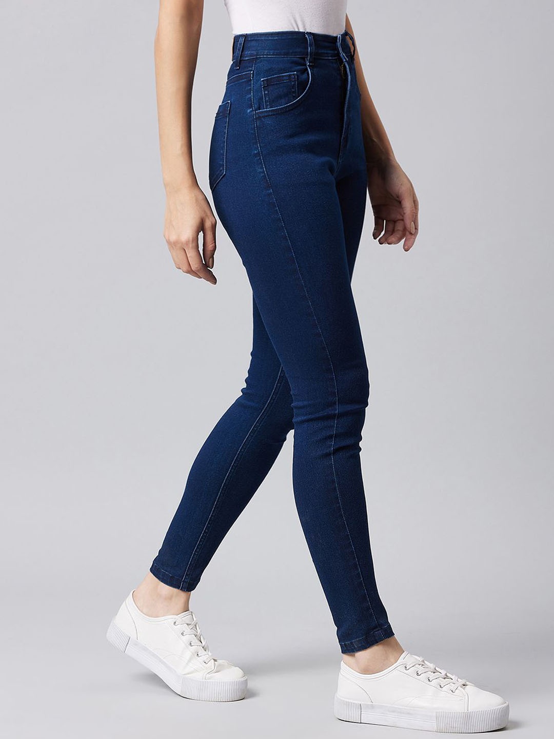 

The Roadster Lifestyle Co Skinny-Fit Stretchable Jeans, Navy blue