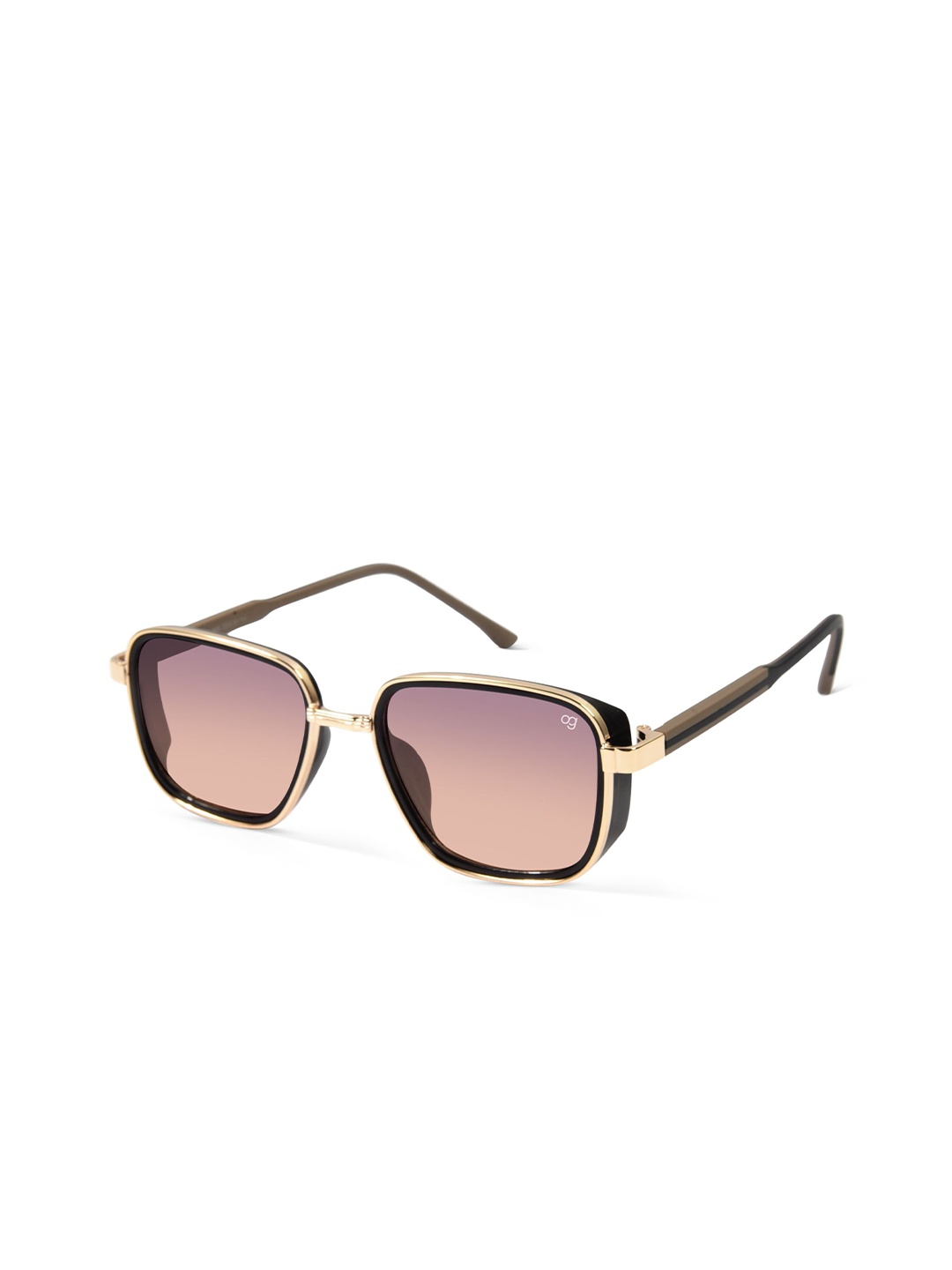 

Woggles Unisex Square Sunglasses with UV Protected Lens, Purple