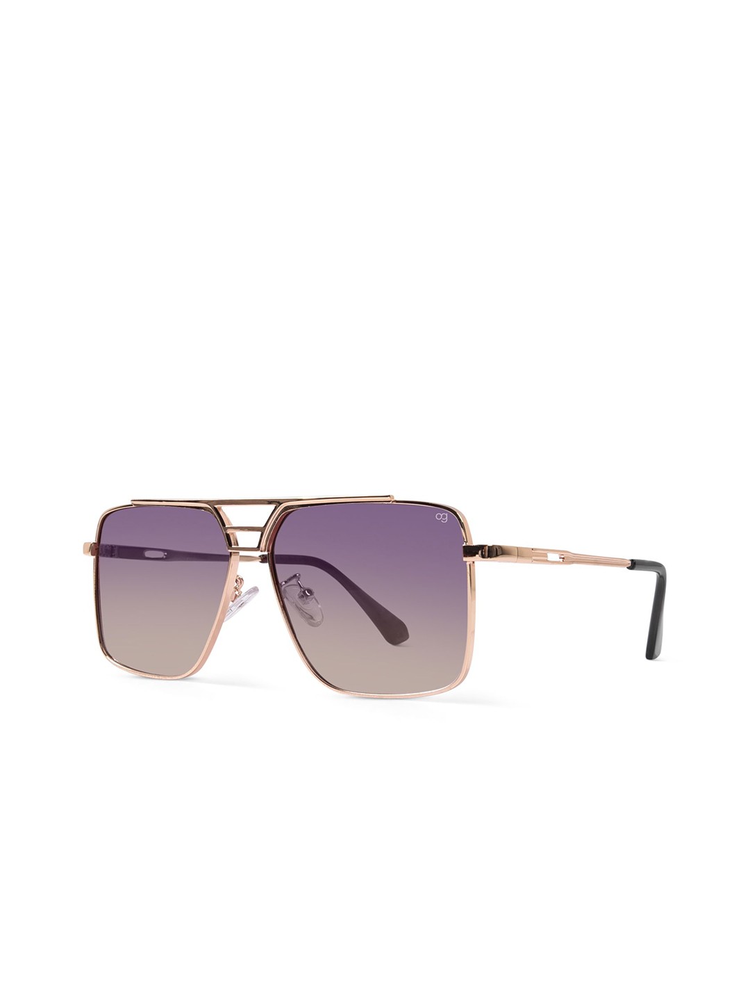 

Woggles Unisex Square Sunglasses with UV Protected Lens, Purple