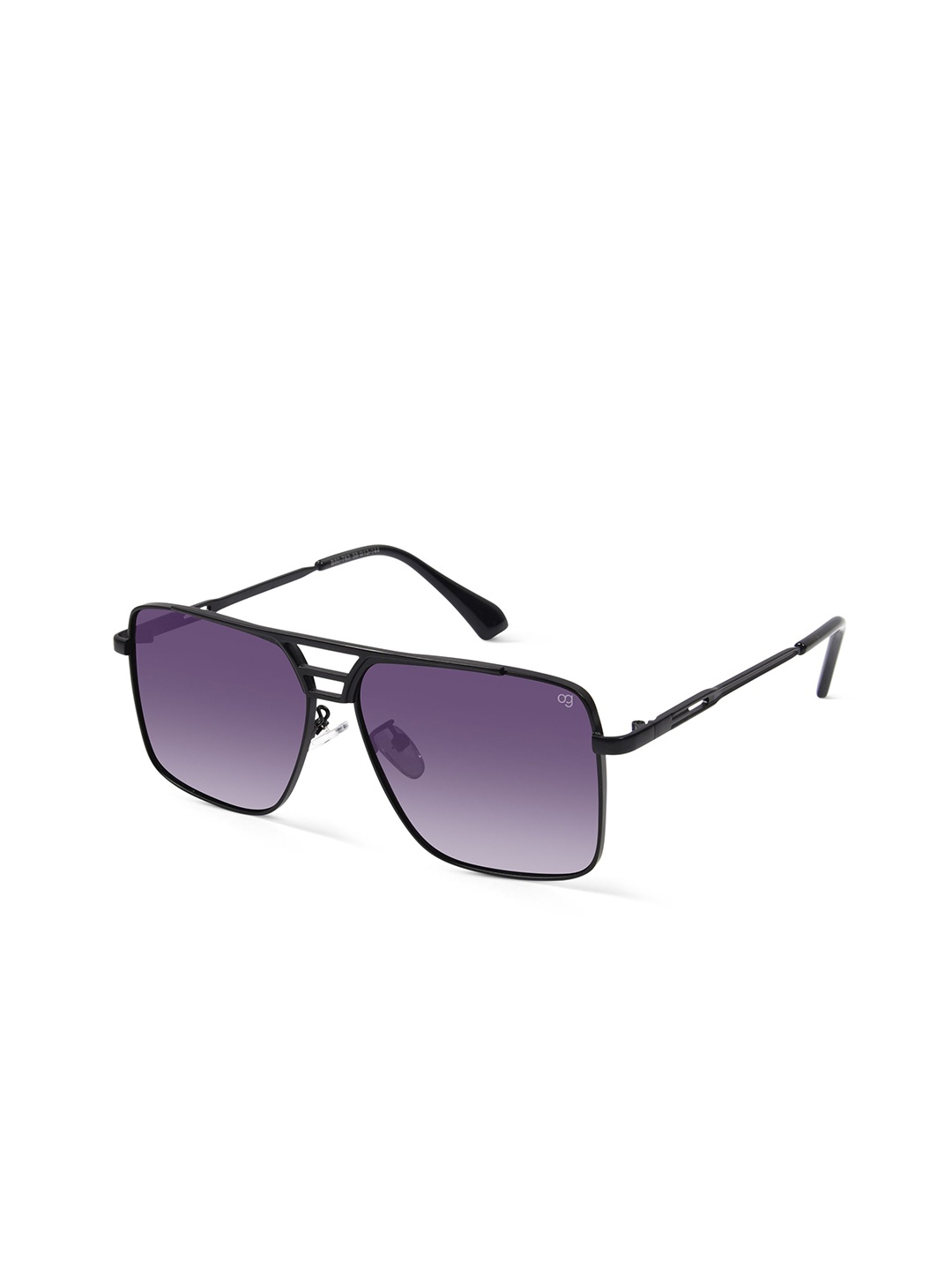 

Woggles Unisex Square Sunglasses with UV Protected Lens, Purple