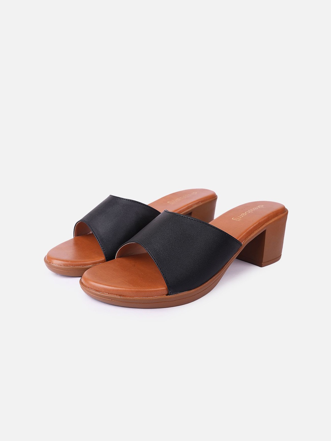 

DressBerry Women Open Toe Flats, Black