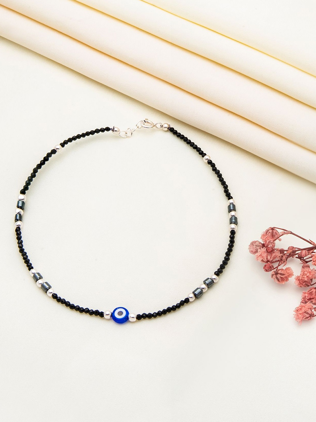 

SILBERRY Rhodium-Plated Anklet, Silver
