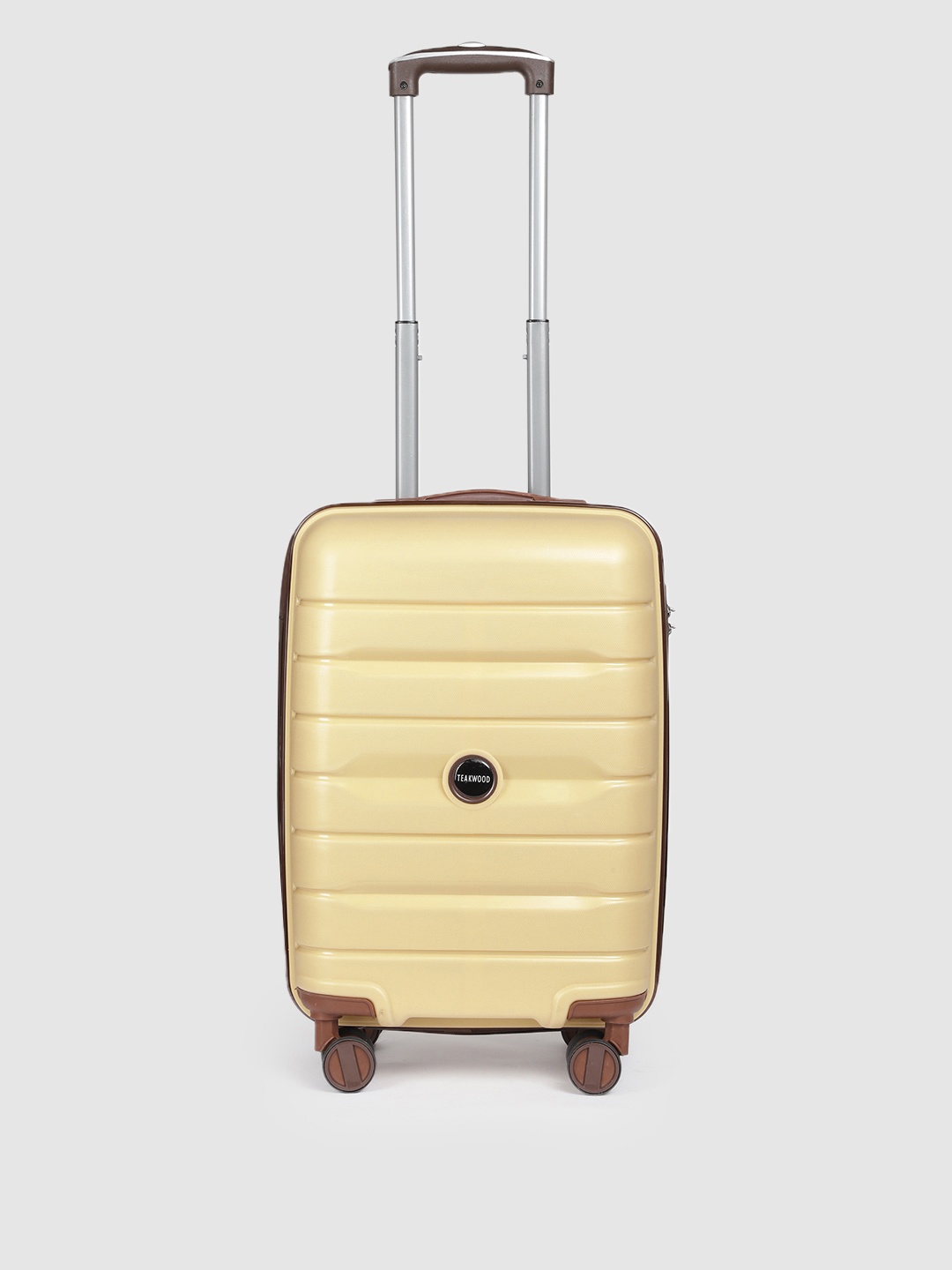 

Teakwood Leathers Baby 360 Degree Rotation Hard-Sided Cabin-Sized Trolley Bag 32L, Yellow