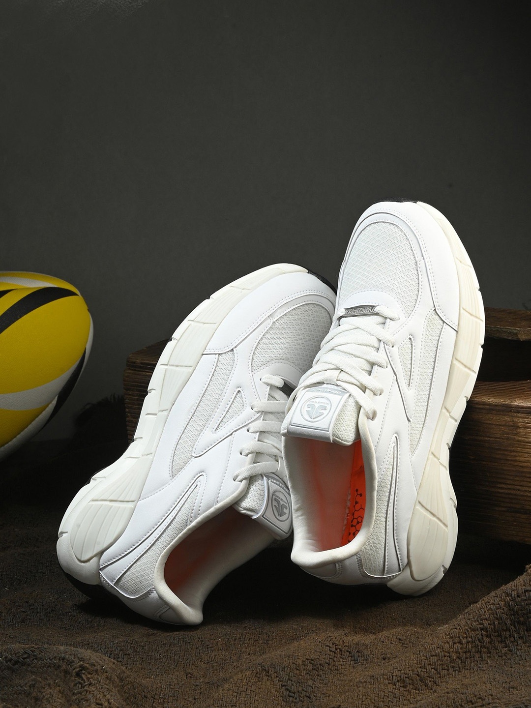 

OFF LIMITS Men Colourblocked Sneakers, Off white