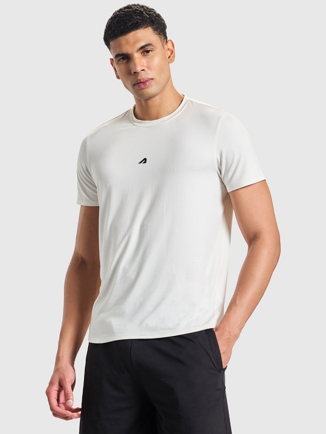 

BOLDFIT Men Anti Odor Gym Tshirt, White