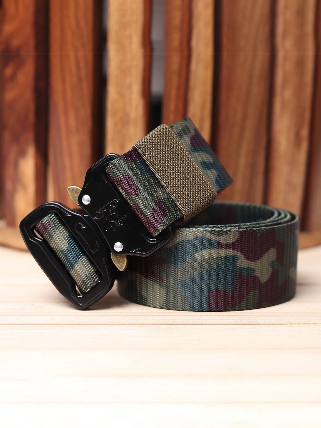 

WINSOME DEAL Men Printed Belt, Green