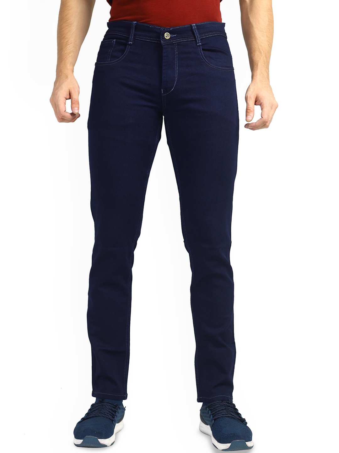 

MM-21 Men Jean Stretchable Jeans, Navy blue