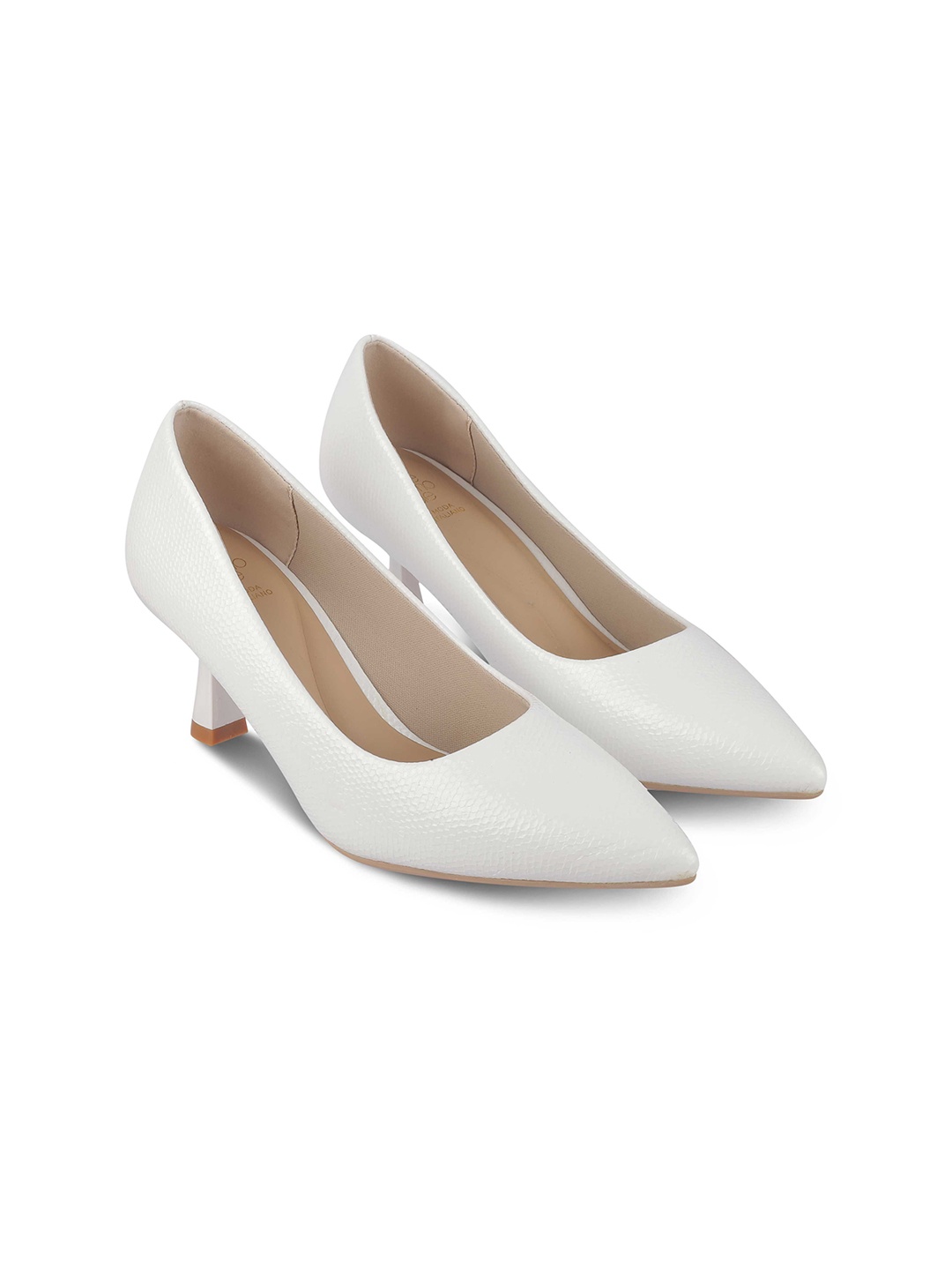 

Tresmode Work Kitten Pumps, White