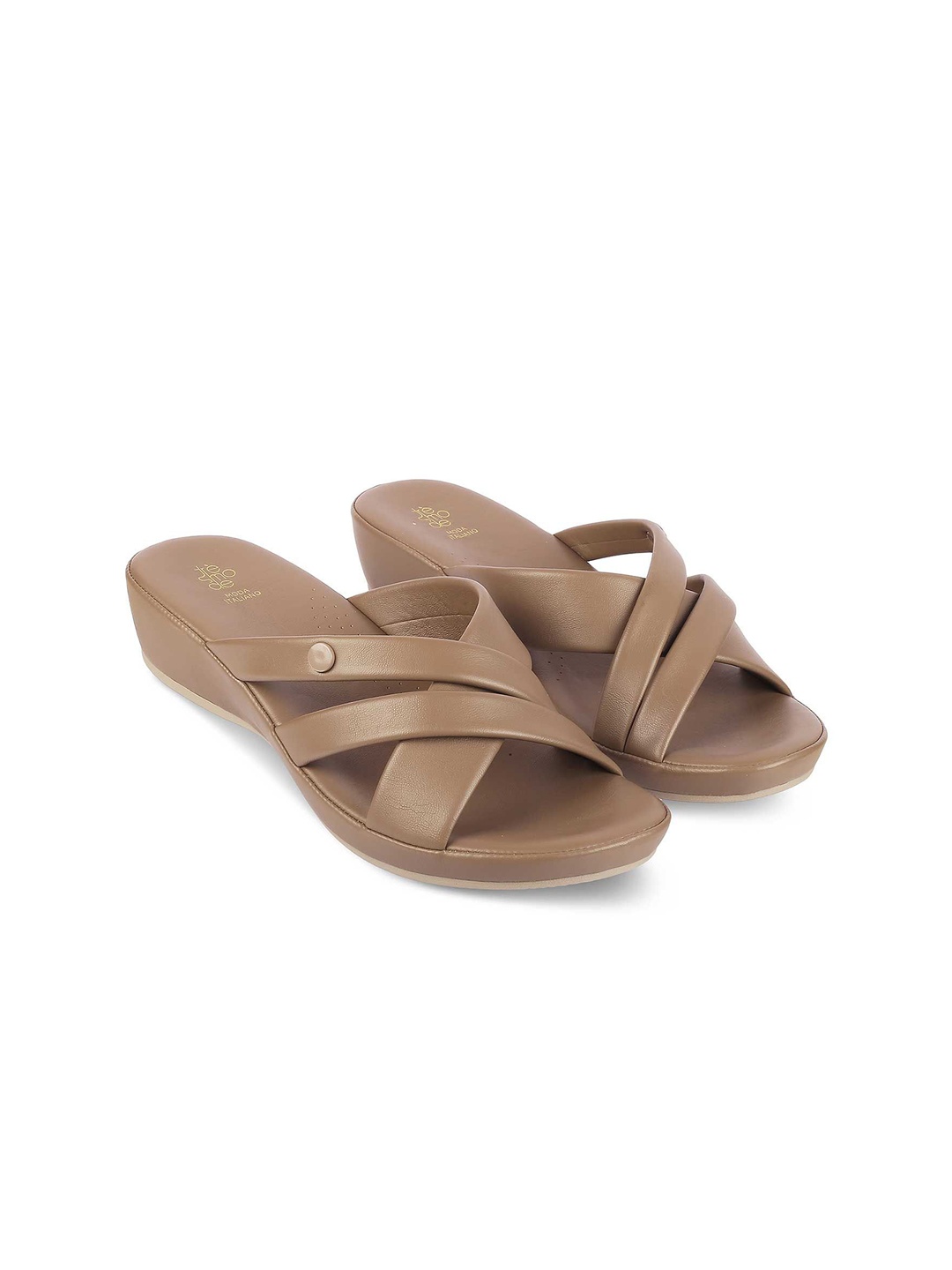 

Tresmode Comfort Pumps with Laser Cuts, Camel brown