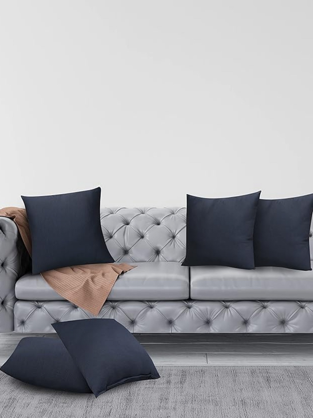 

JDX 5-Pcs Grey Pre-Filled Cushions