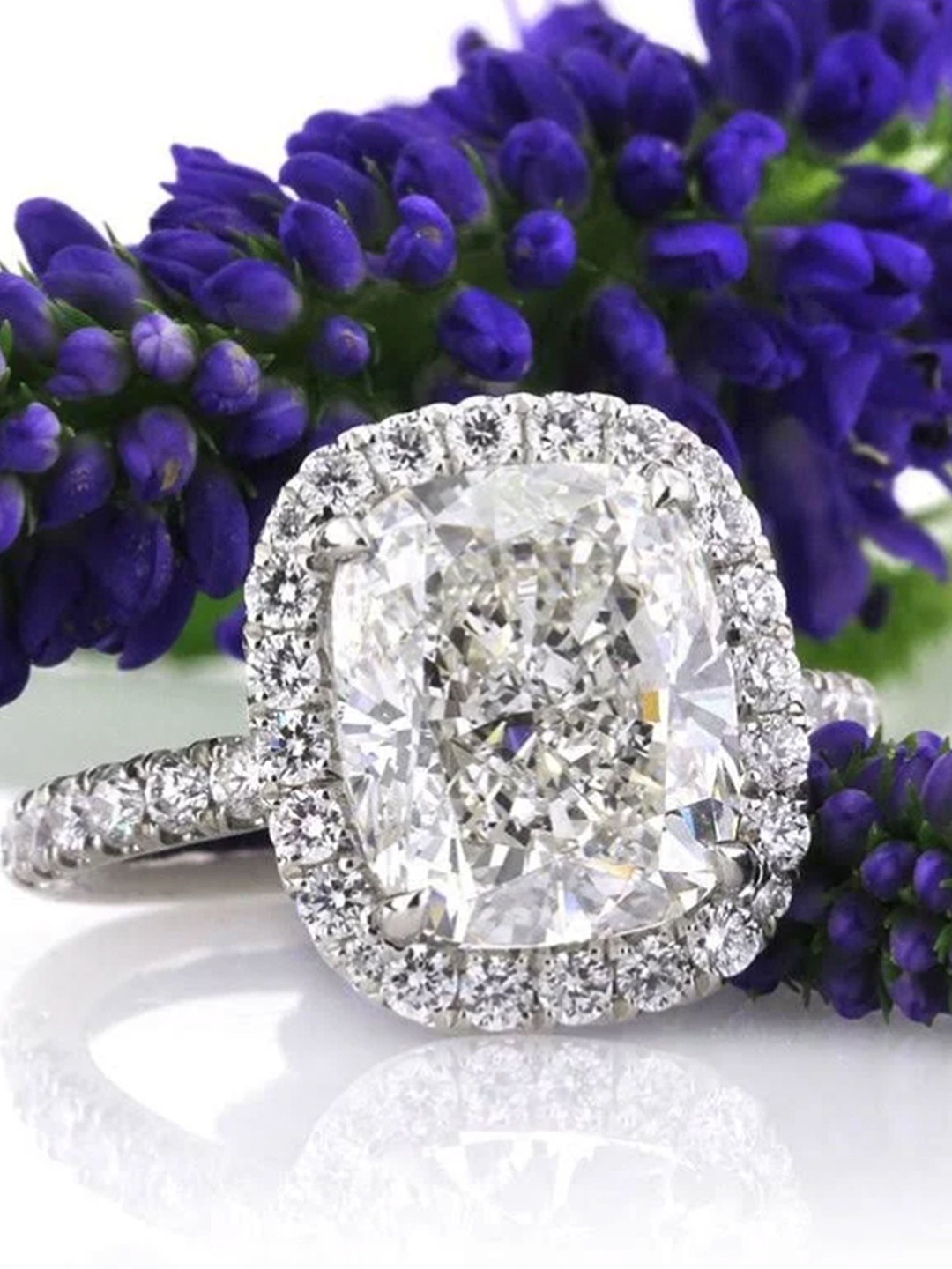 

THE WOKE COLLECTION Rhodium Plated Cubic Zirconia Stone Studded Finger Ring, Silver