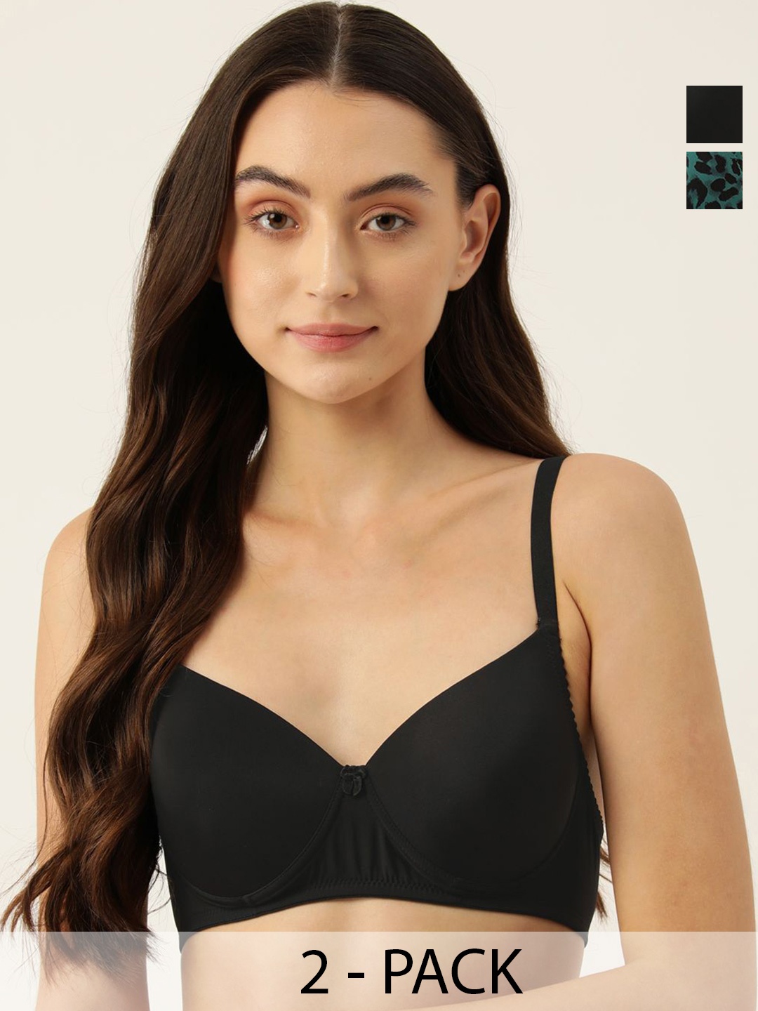 

Leading Lady Floral Bra Full Coverage Lightly Padded, Green