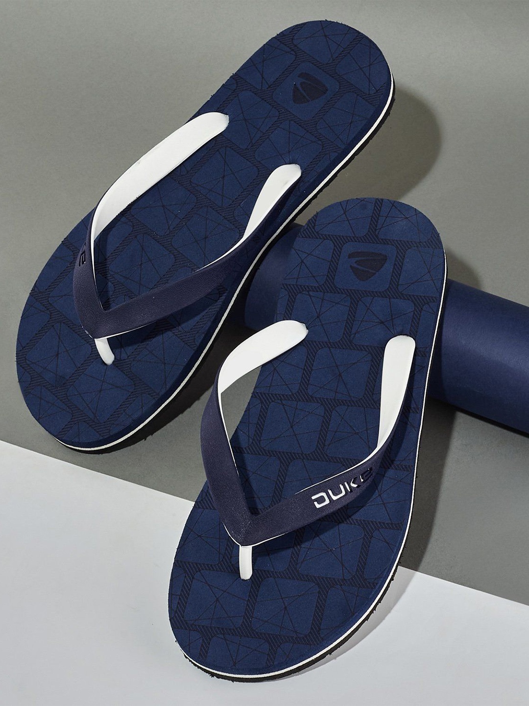 

Duke Men Thong Flip-Flops, Navy blue