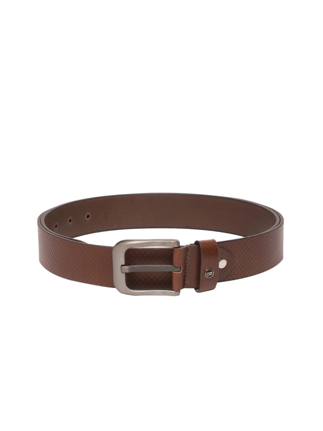 

Peter England Men Textured Belt, Brown