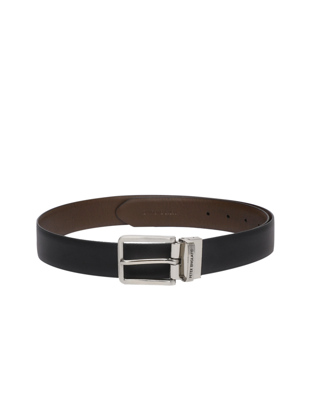 

Peter England Men Reversible Belt, Black
