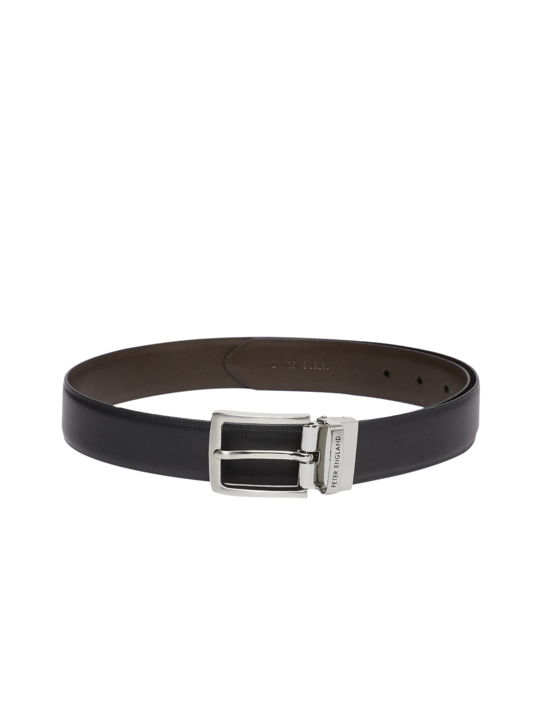 

Peter England Men Reversible Belt, Black