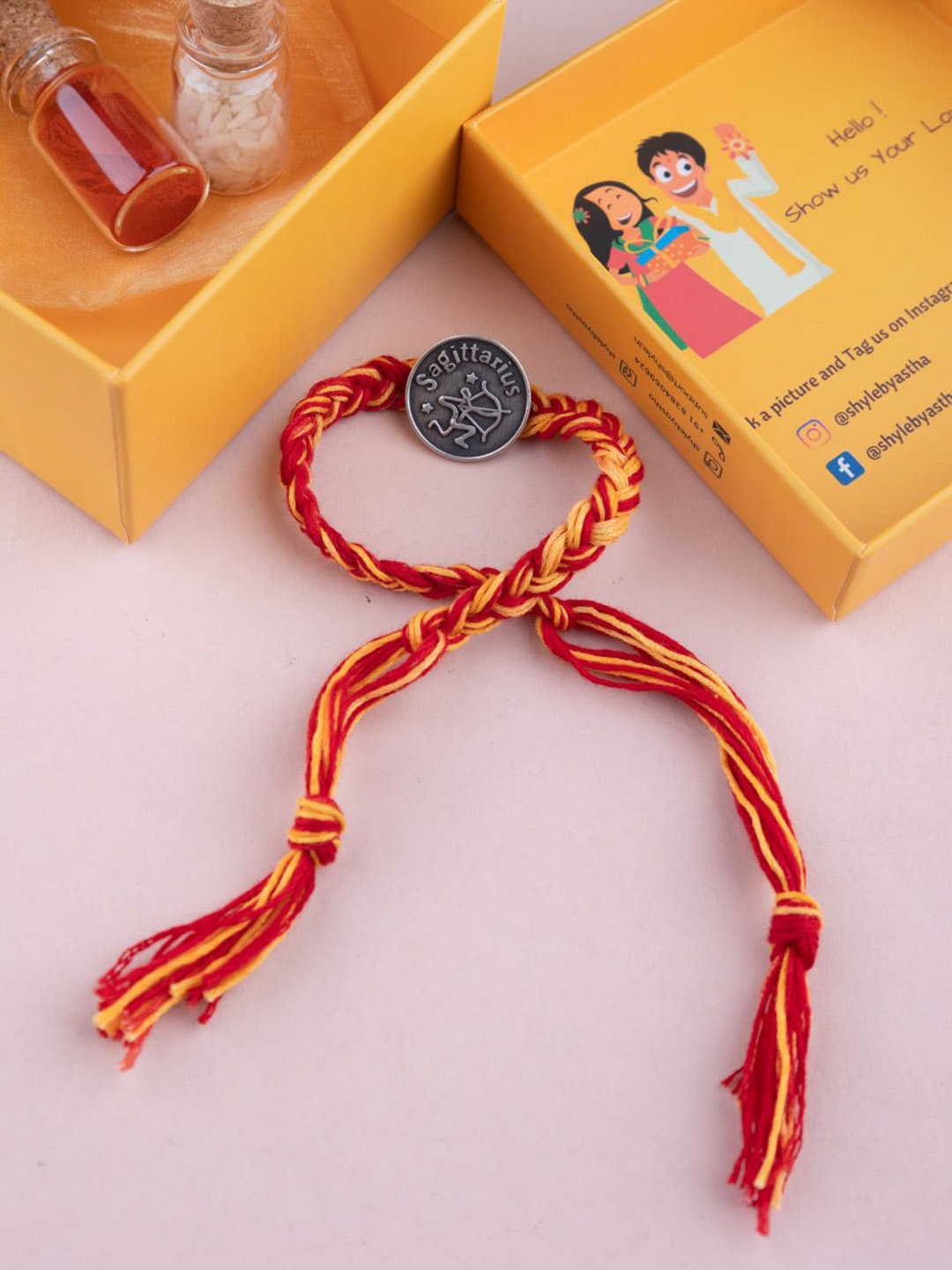 

Shyle Thread Rakhi, Silver