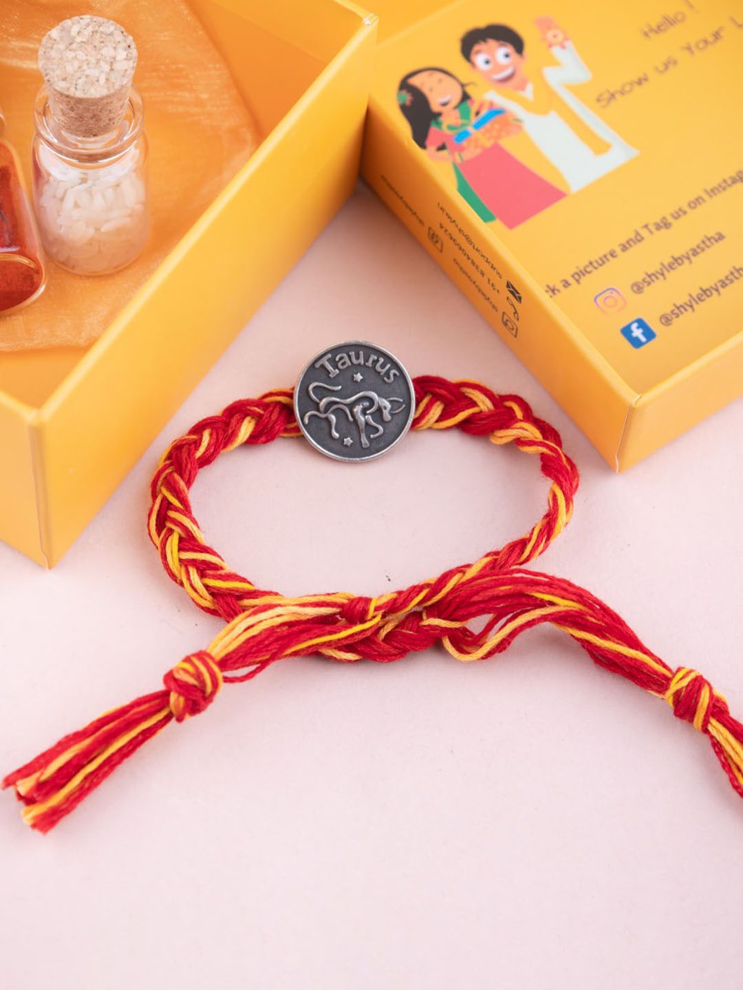 

Shyle Thread Rakhi, Silver