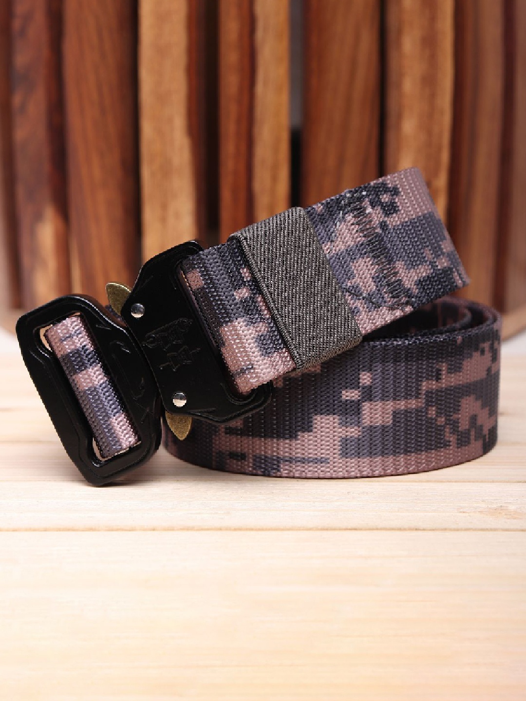

WINSOME DEAL Men Printed Belt, Brown