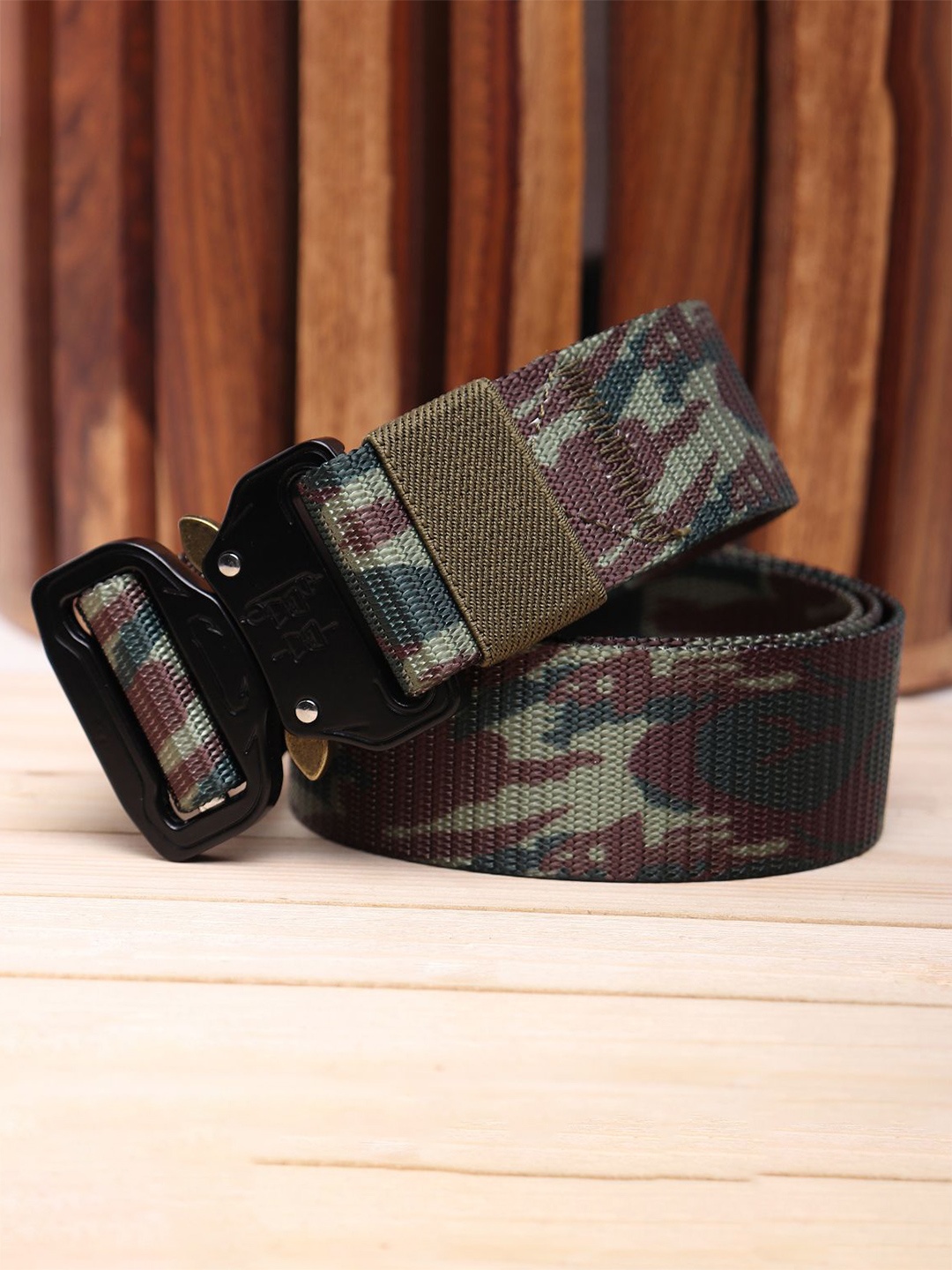 

WINSOME DEAL Men Printed Belt, Green