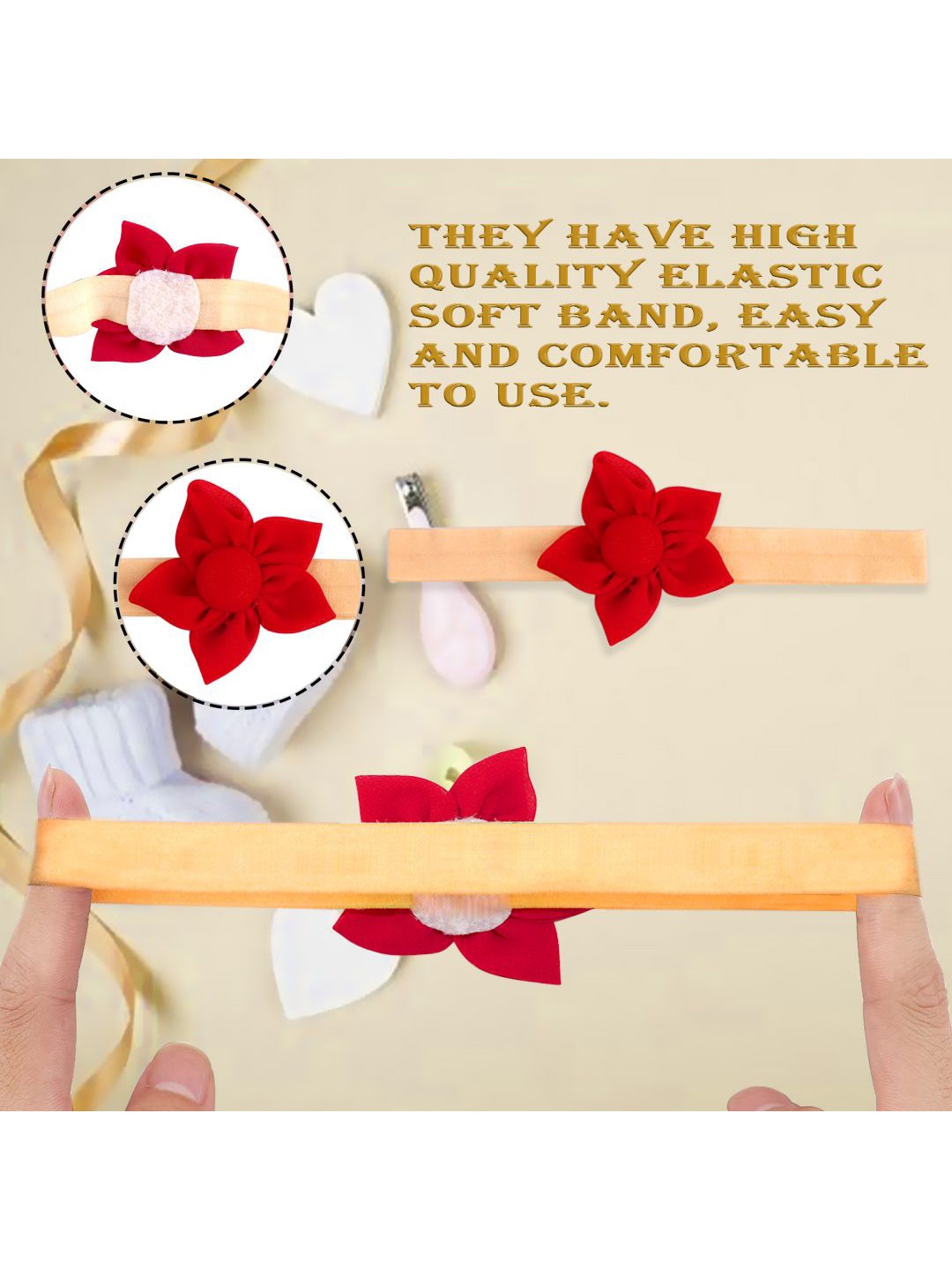 

Softwrap Women Embellished Hairband, Peach