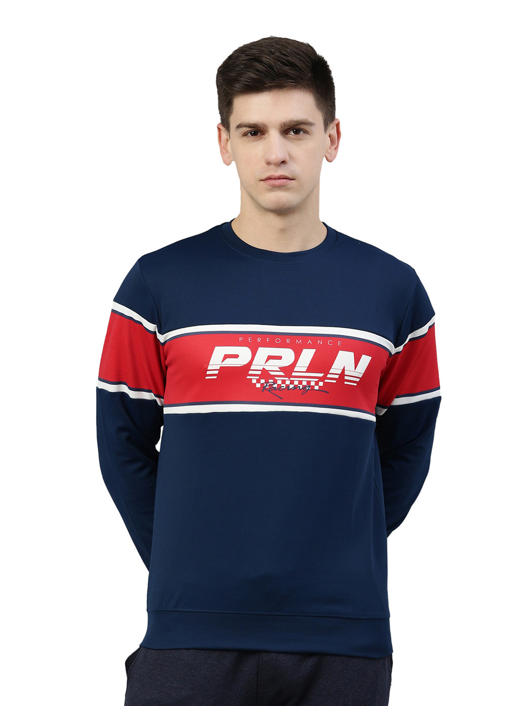 

Proline Men Printed Sweatshirt, Blue