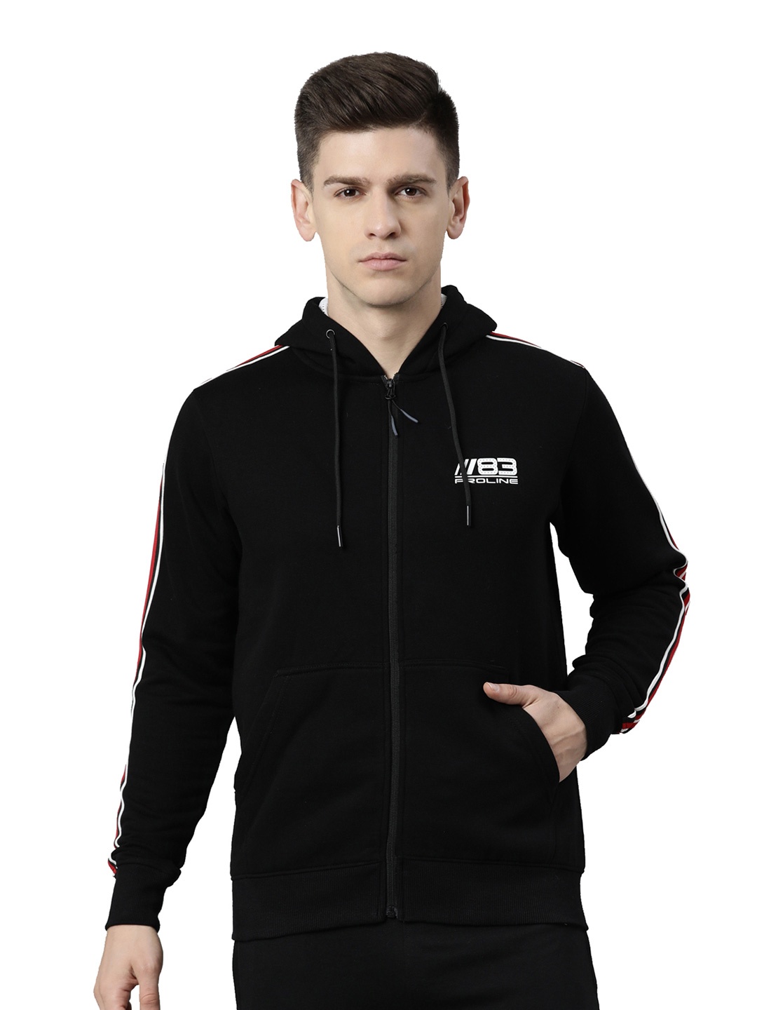 

Proline Men Hooded Sweatshirt, Black