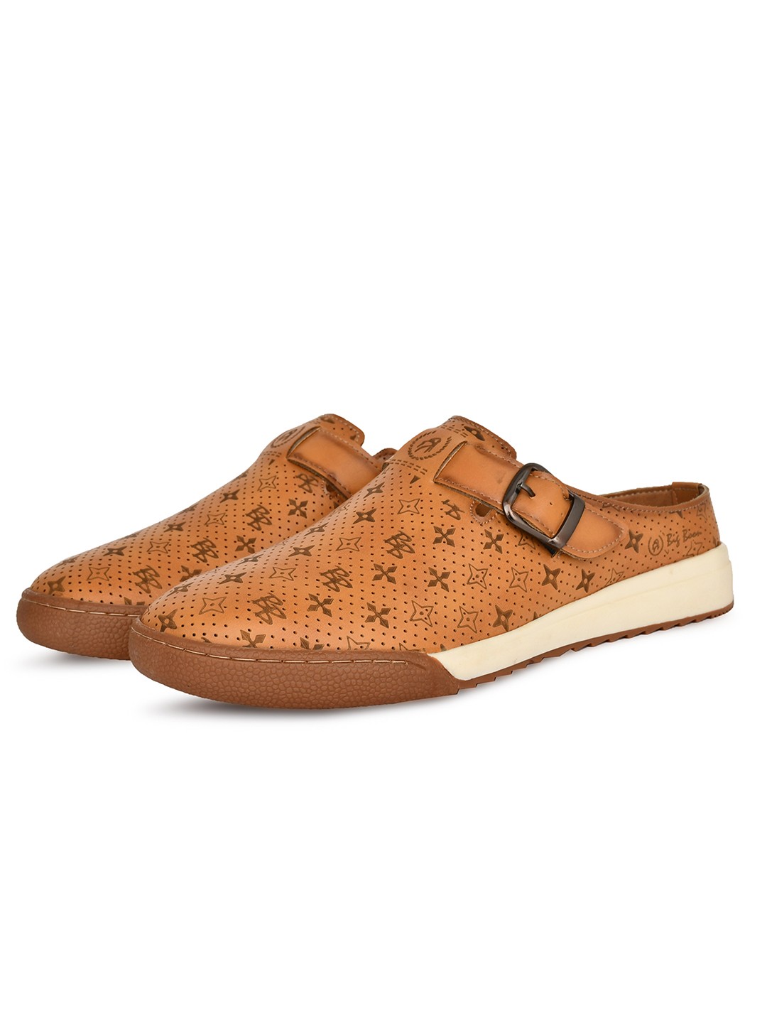 

Big Boon Men Woven Design Monks, Tan