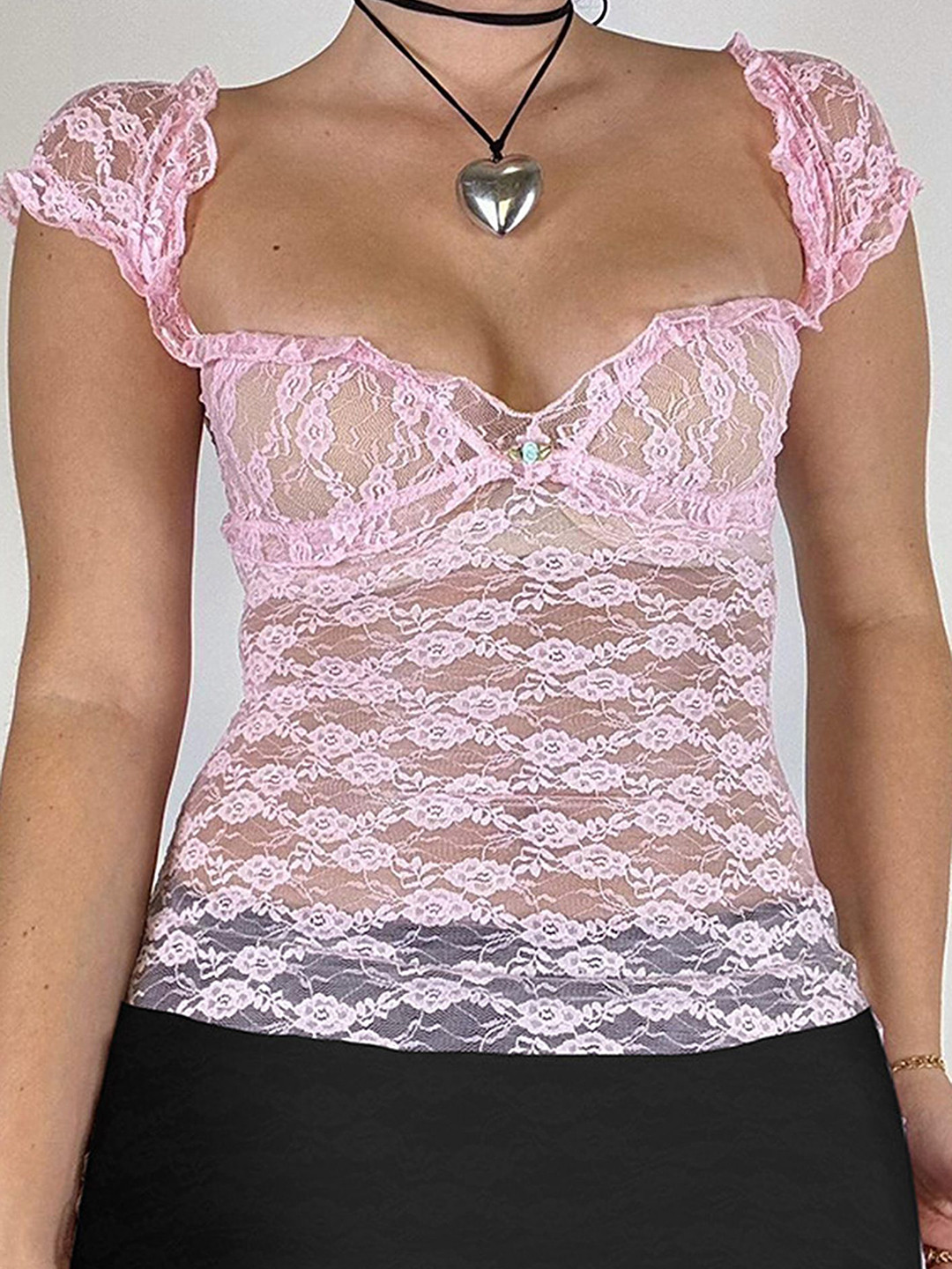 

LULU & SKY Print Top, Pink