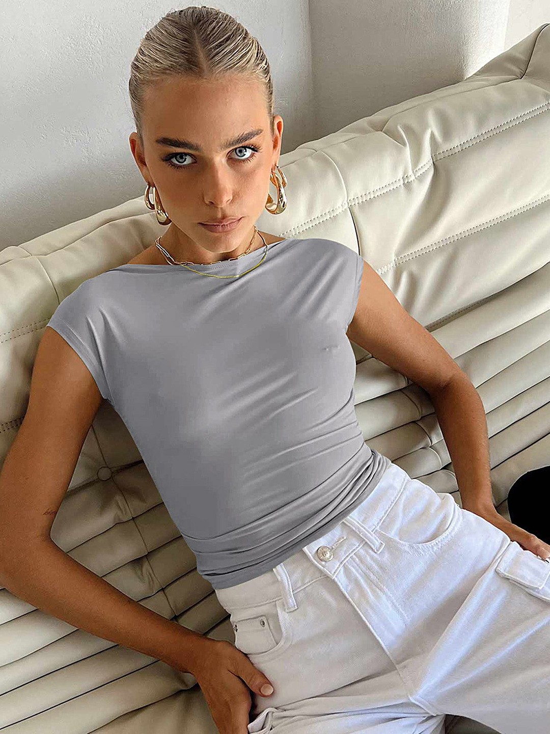 

LULU & SKY Top, Grey
