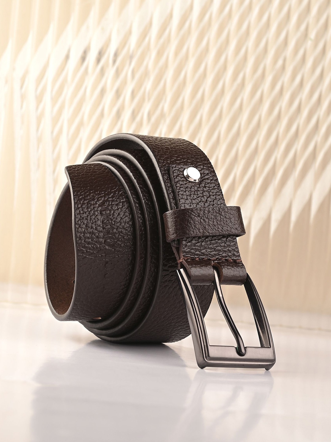 

CLOG LONDON Men Leather Formal Belt, Brown