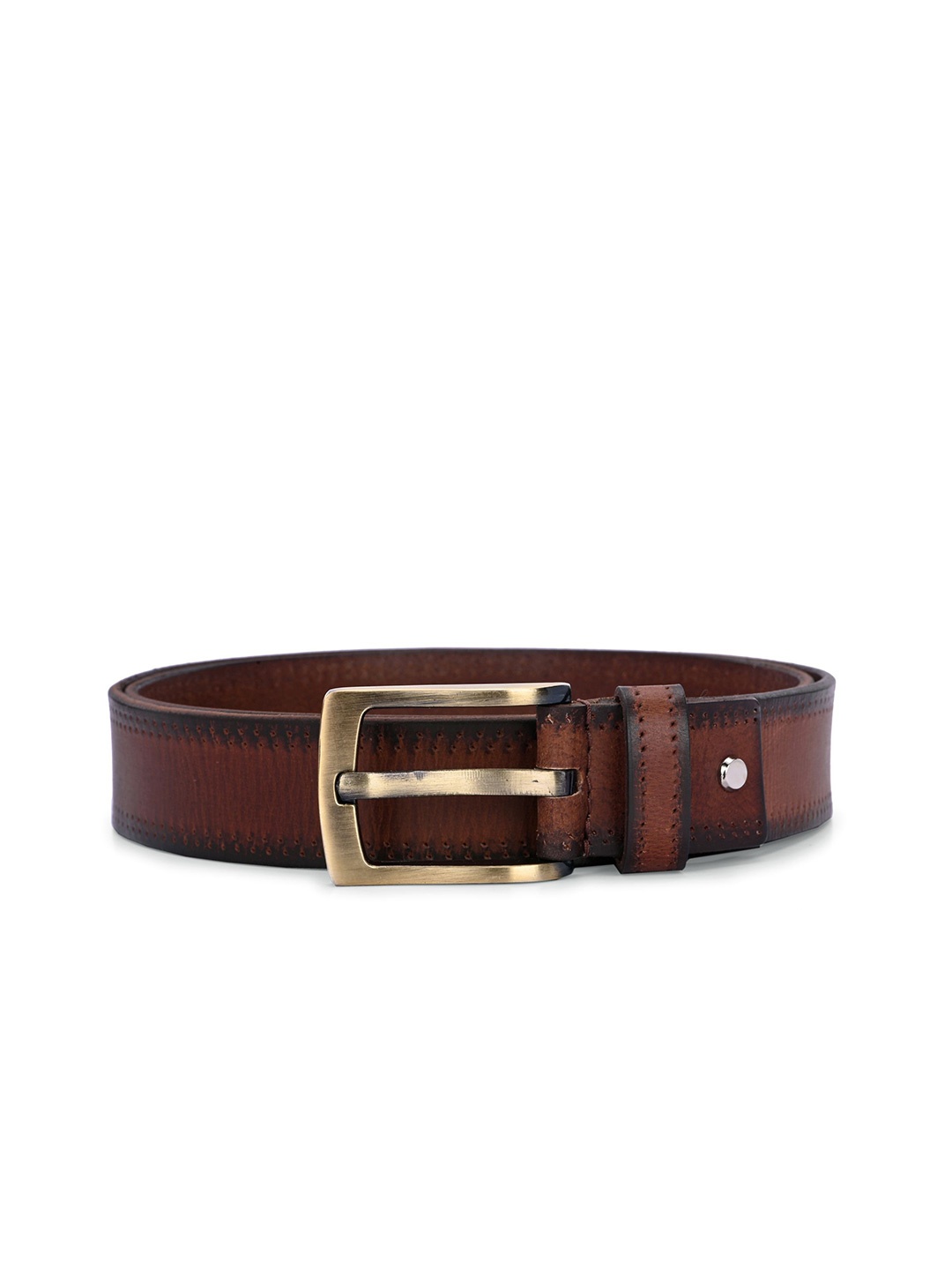 

CLOG LONDON Men Leather Belt, Brown