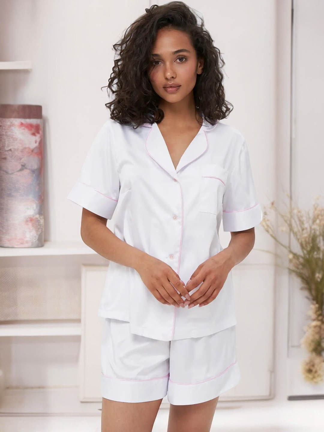 

Bella Babe by SK Women Night suit, White