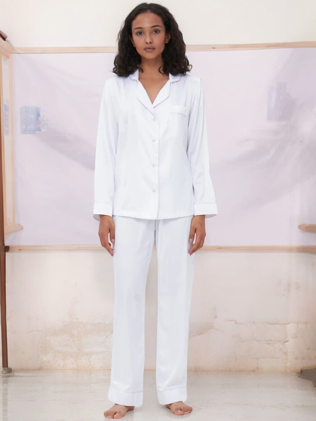 

Bella Babe by SK Women Night suit, White