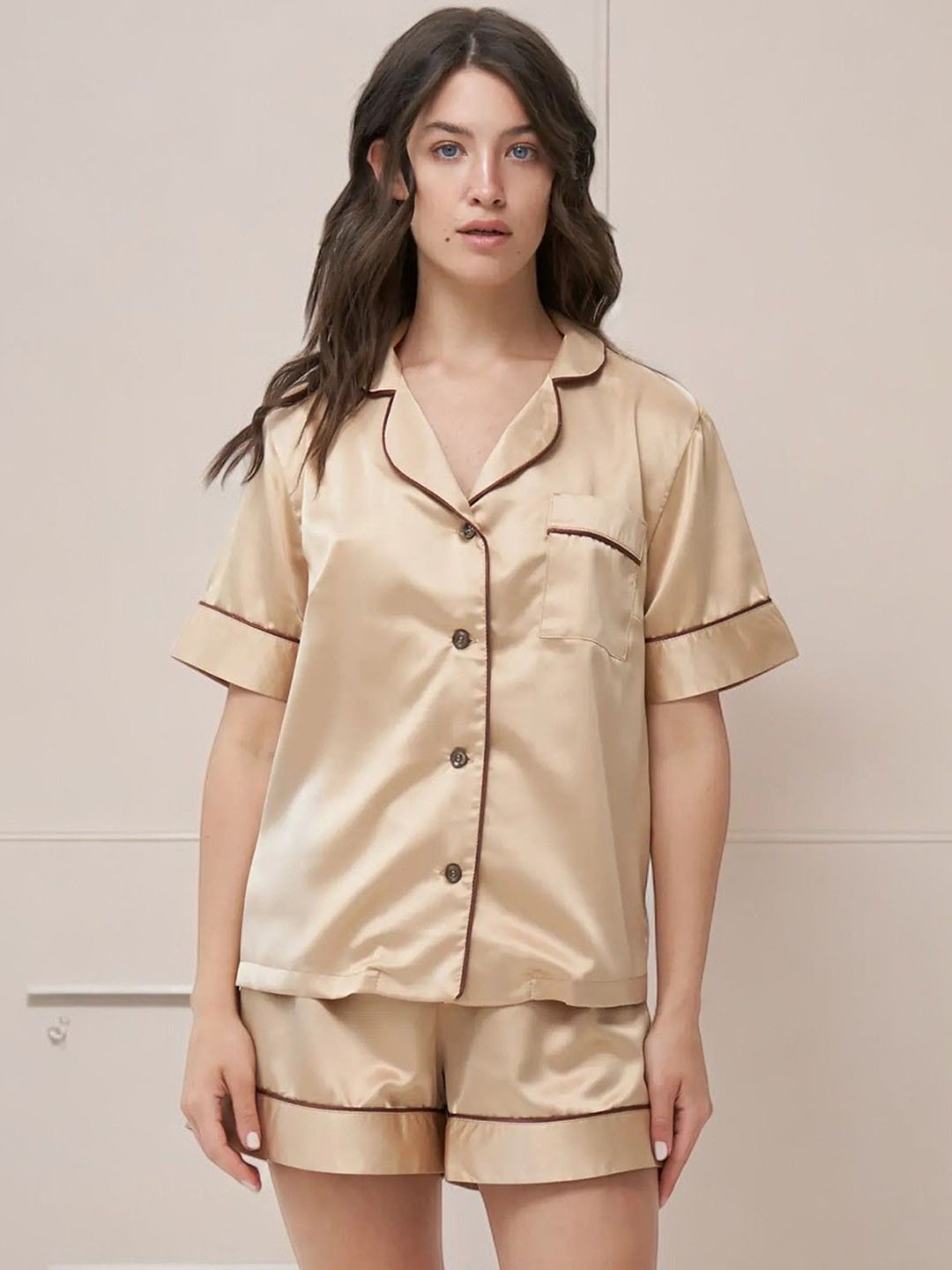 

Bella Babe by SK Women Night suit, Beige