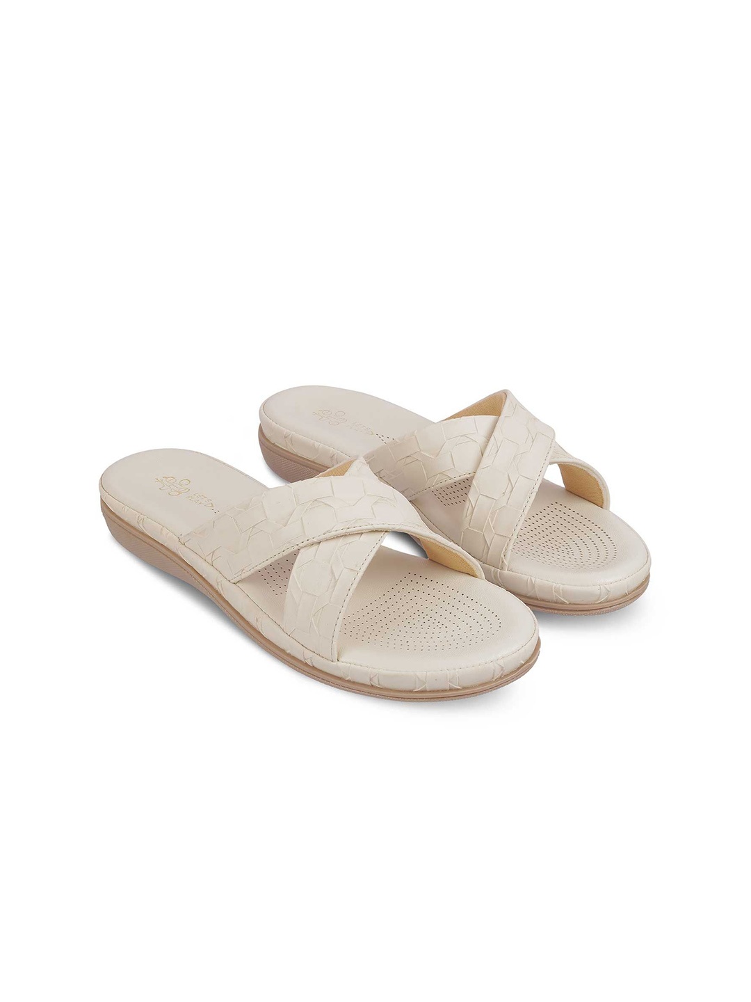 

Tresmode Women Open Toe Flats, Beige