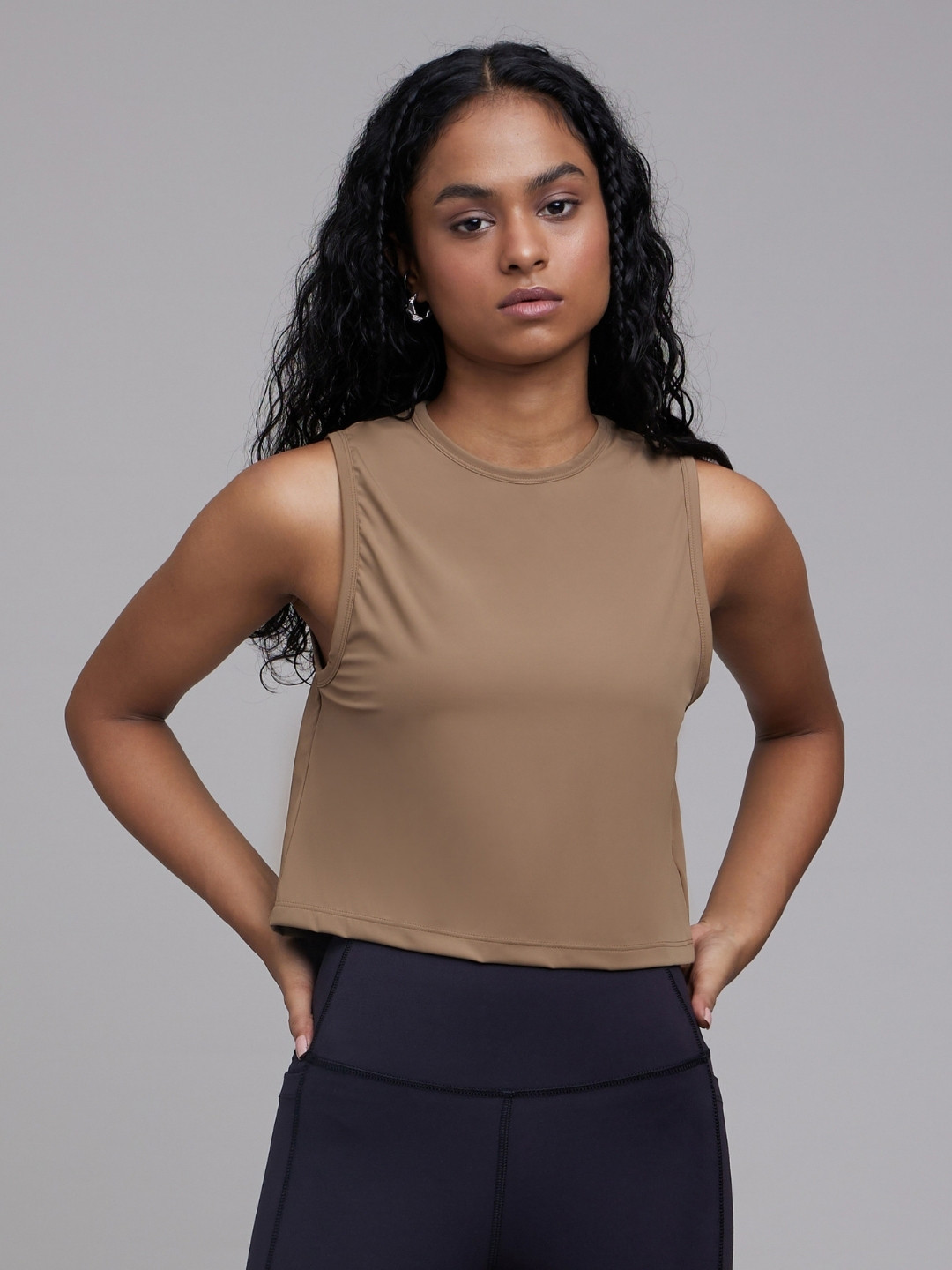 

LIFE & JAM Crop Top, Brown