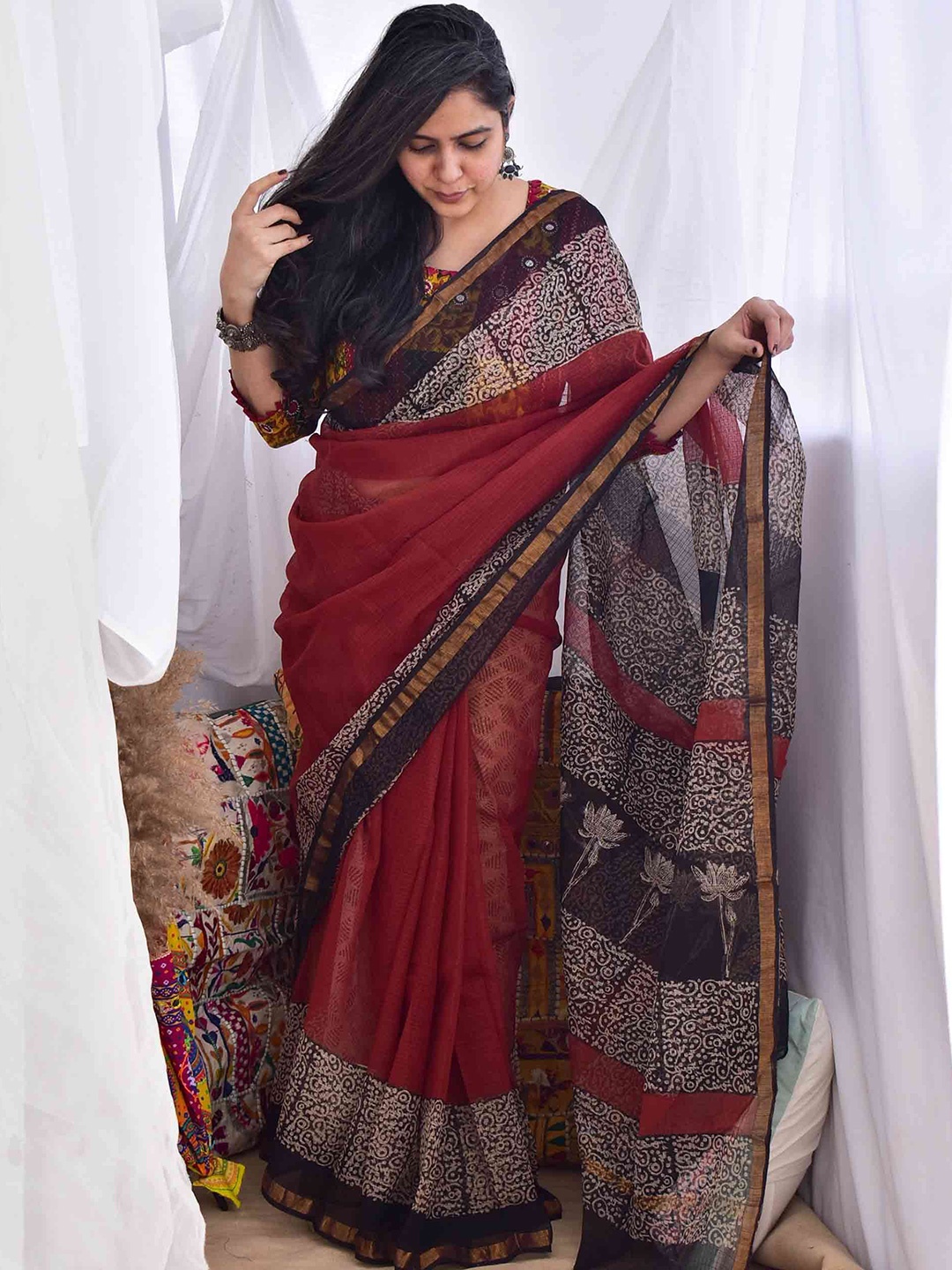 

Sundarii Kota Saree, Maroon