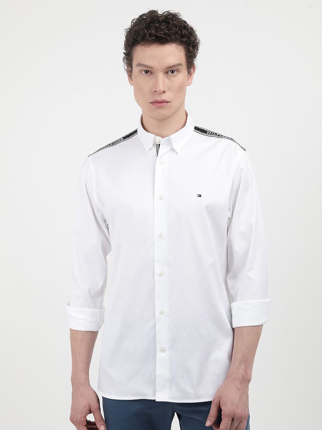 

Tommy Hilfiger Men Opaque Casual Shirt, White